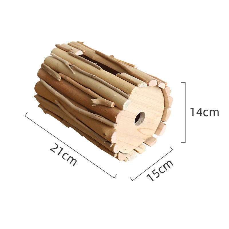 Home Tabletop Wooden Roll Paper Holder