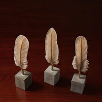 Feather Resin Decoration Creative Living Room Office