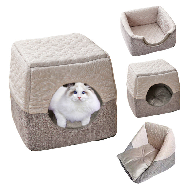 New Multi-purpose Cool Cat House Small Dog Semi-enclosed