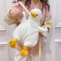 Plush Little Duck Rabbit Women's Cute Small Backpack