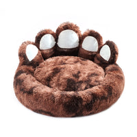 Bear Paw Shape House  With Removable Washable Bed Mat For Deep Sleeping - Keeping Warm