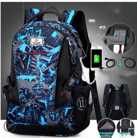 Oxford cloth large capacity backpack