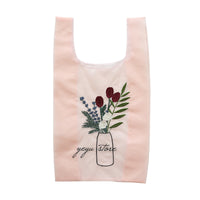 Transparent Shopping Tote Mesh Embroidery Women