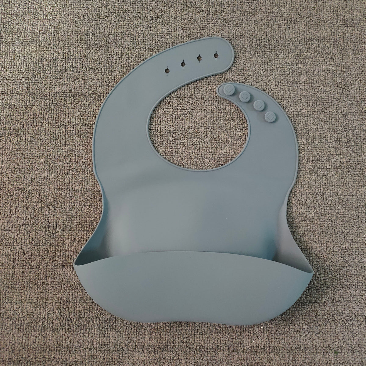 Soft Waterproof Silicone Baby Bib with Food Catcher