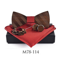 Wooden bow tie bow