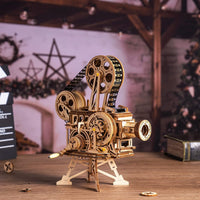 ROKR 3D Wooden Puzzles Vitascope Mechanical Building Kits Movie Projector Toys