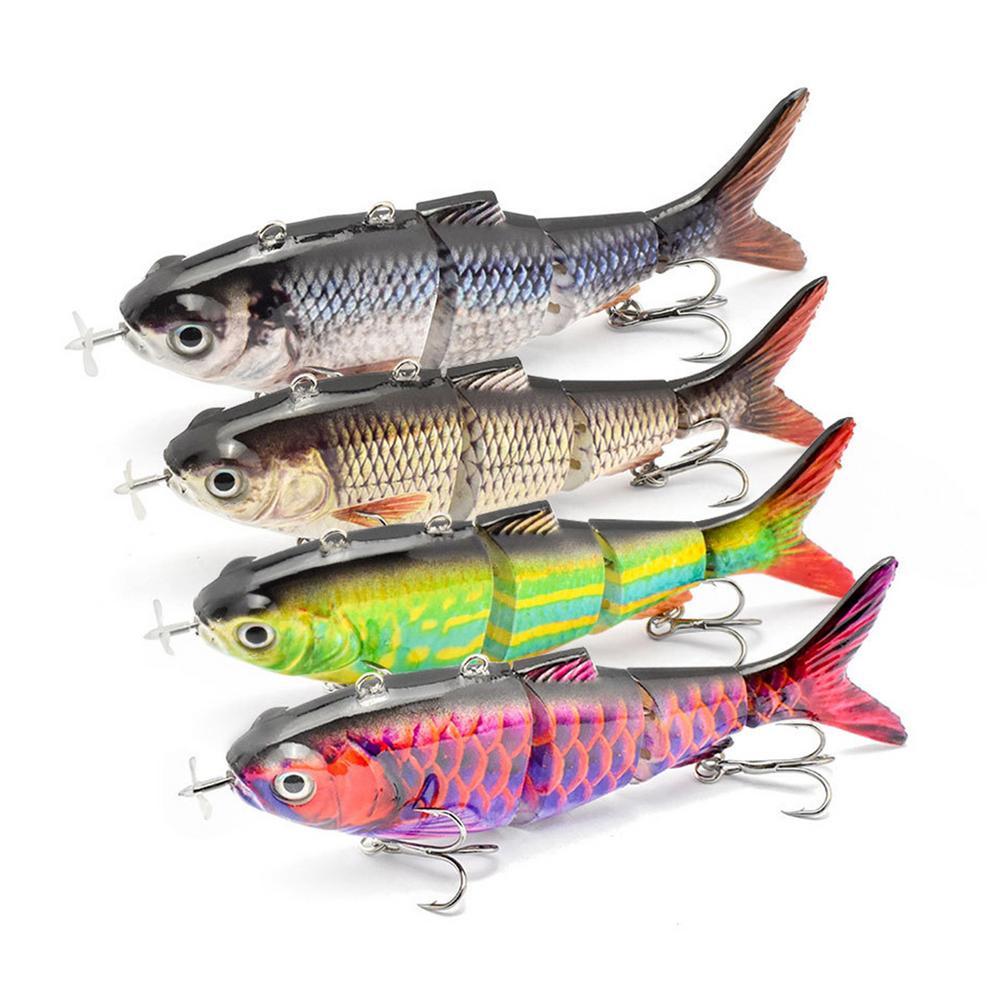 Automatic Swimming Electronic Fish 130mm 42g Propeller Smart Bait Rechargeable Lure Bait