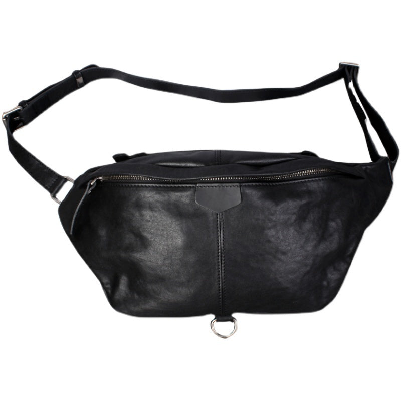 Men's Fashion Casual Head Leather Shoulder Bag