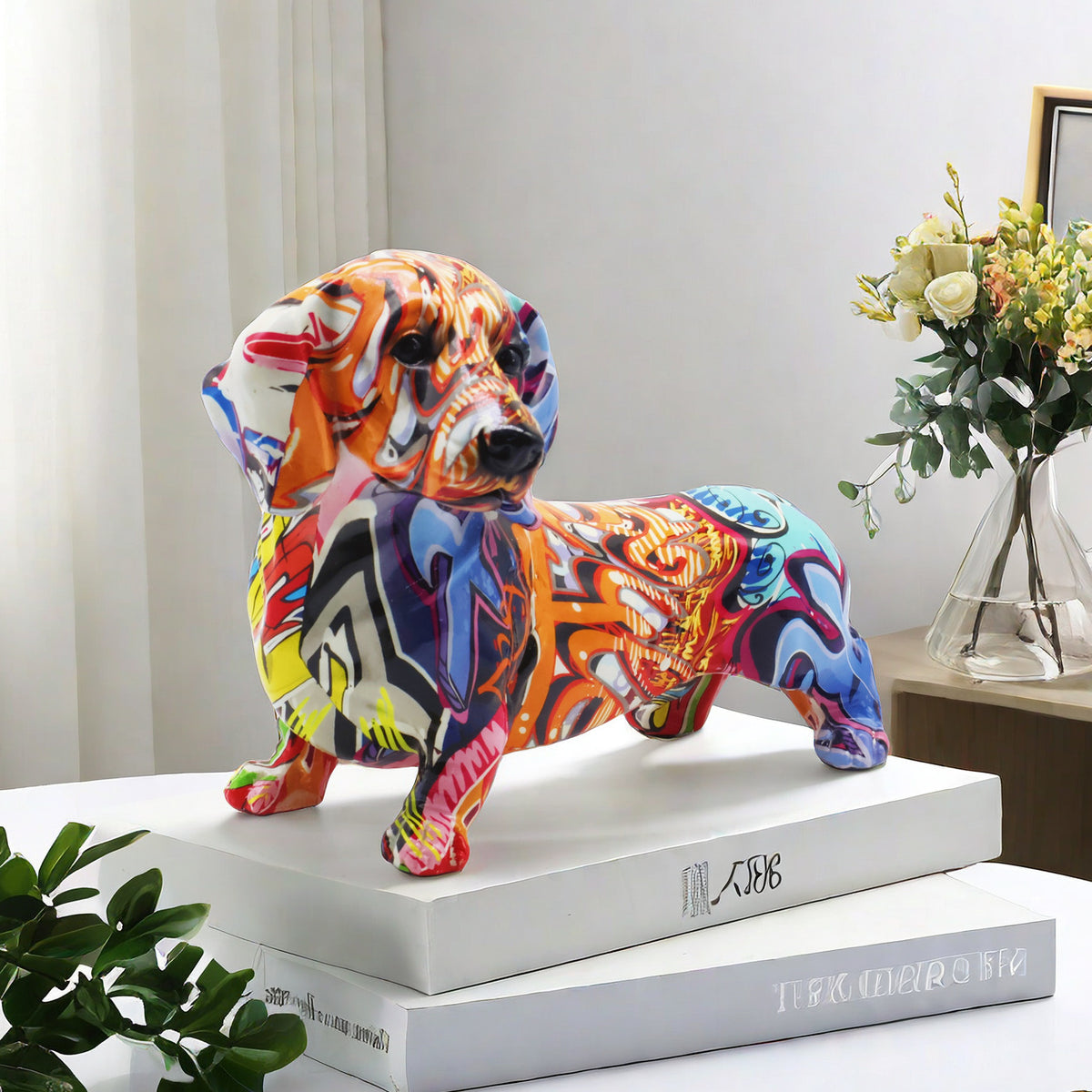 Colorful Weiner Dog Decorations