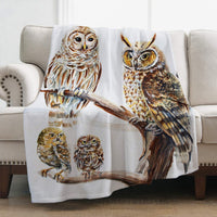 Blanket Warm Sofa Blanket Printed Double-sided Flannel