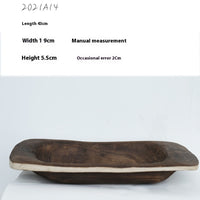 Wooden Coffee Table High-end Fruit Basin Wooden Creative Tray