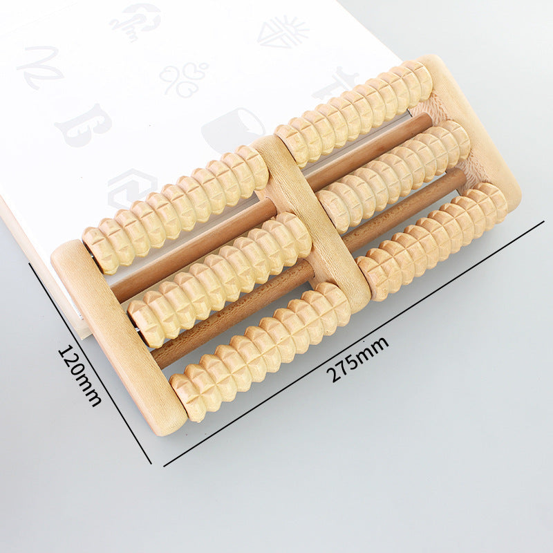 Thickened Wooden Foot Massager Wooden Roller Type