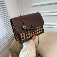 Diagonal Small Bag Autumn And Winter Leisure Plaid