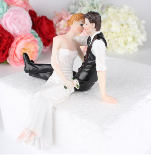 Bride and Groom Cake Decorations Resin