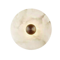 Minimalistic Round Modern Warm Light Marble Wall Lamp