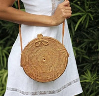 Woven Round Crossbody