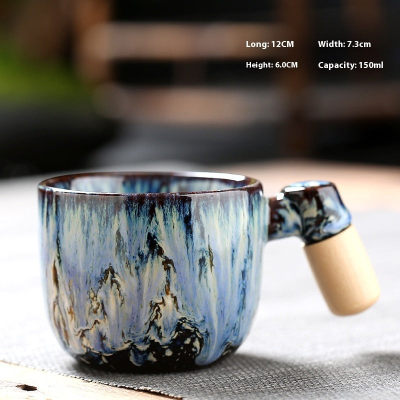 Wooden Handle Ceramic Cup Dahuaware