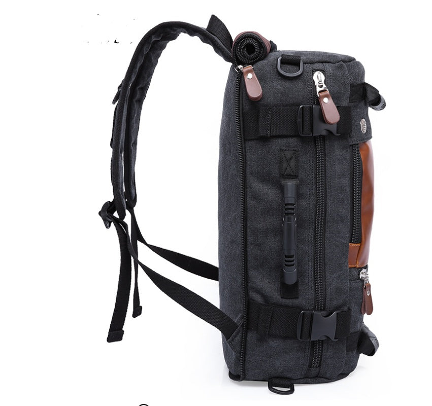 Retro Casual Large Capacity Backpack Men's Backpack Multifunction Travel Casual Backpack