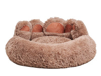 Bear Paw Shape House  With Removable Washable Bed Mat For Deep Sleeping - Keeping Warm