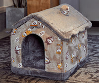 Removable And Washable Small Dog Cat Closed Dog House