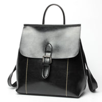 Oil wax leather handbag/backpack