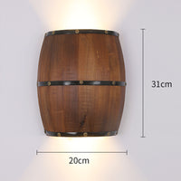 Creative Personality Design Wooden Wall Lamp