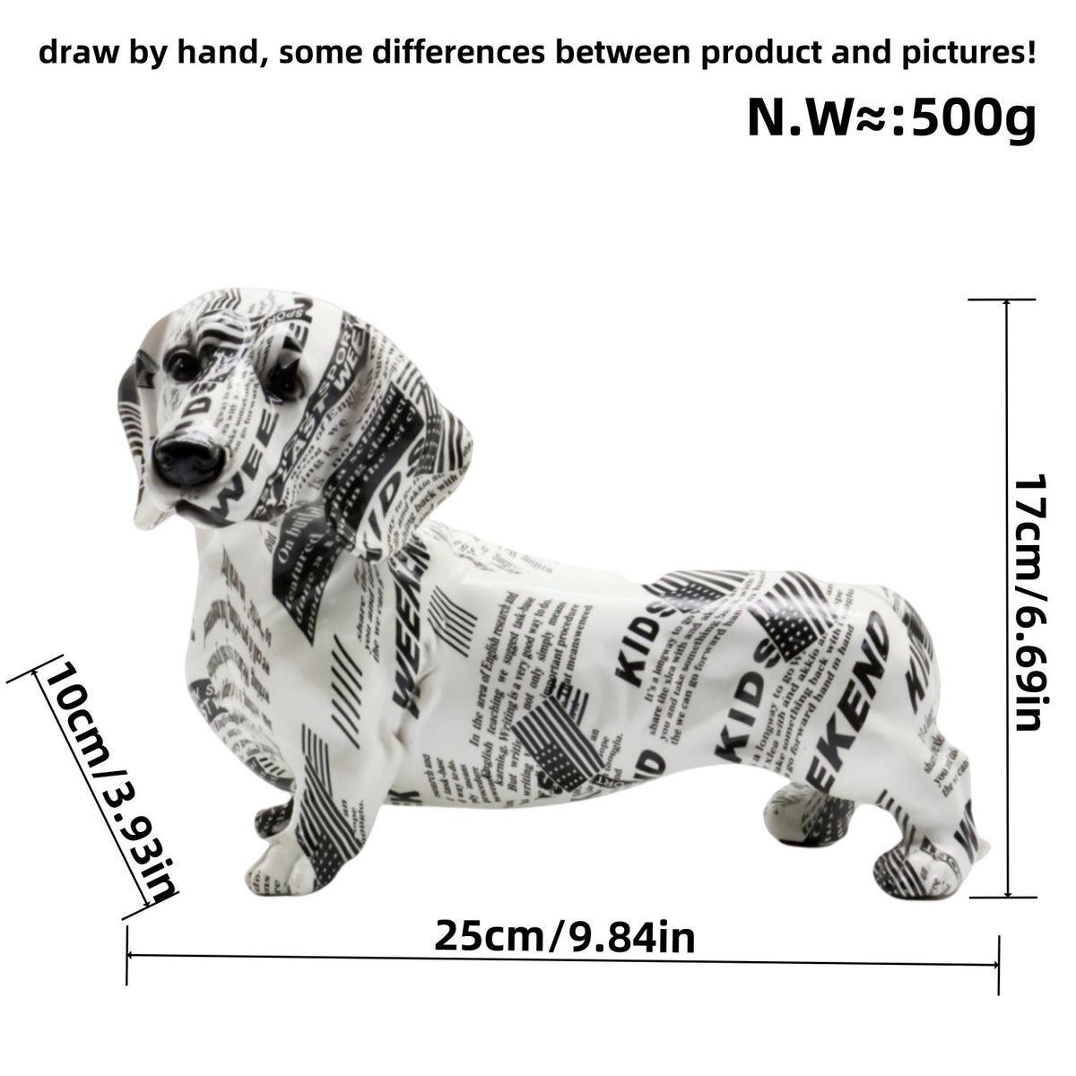 Colorful Weiner Dog Decorations