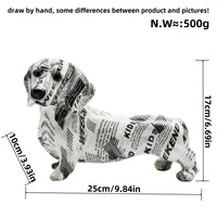 Colorful Weiner Dog Decorations