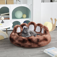 Bear Paw Shape House  With Removable Washable Bed Mat For Deep Sleeping - Keeping Warm