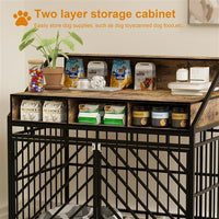 43.3 Inch Dog Cage Furniture For Large Dogs