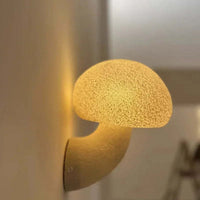 Cream Mushroom Wall Lamp Outdoor/Indoor