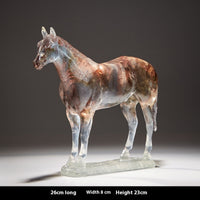 Transparent Gradient, Golden Bronze Horse