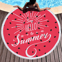 Printed beach towel microfiber bath towel