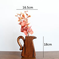 Creative Living Room Solid Wood Vase Countertop Ornaments