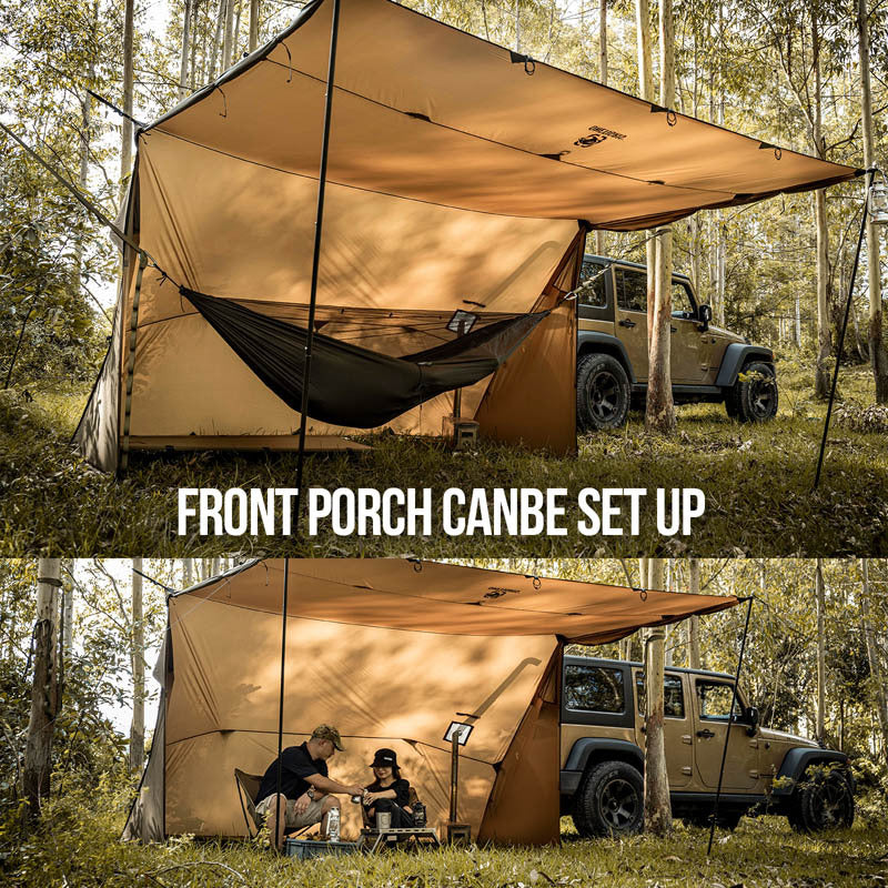 Wilderness Hut, Awning, Stove Compatible