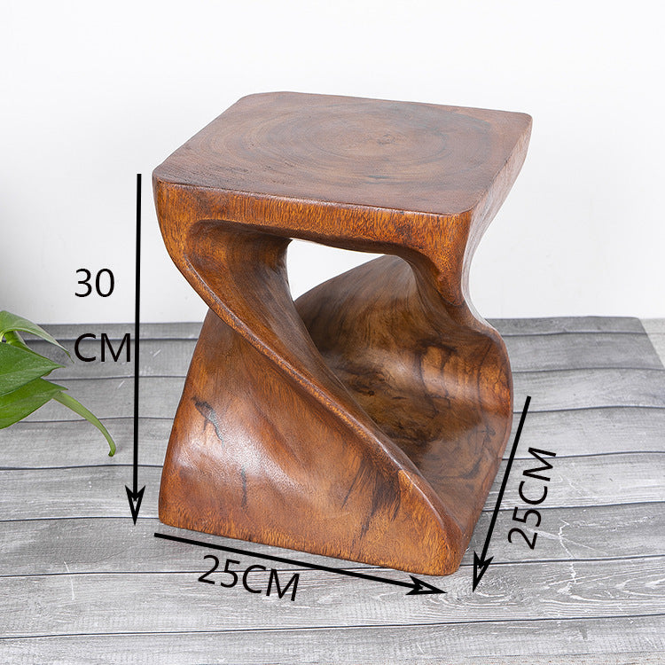 Small Square Stool Wooden Pier