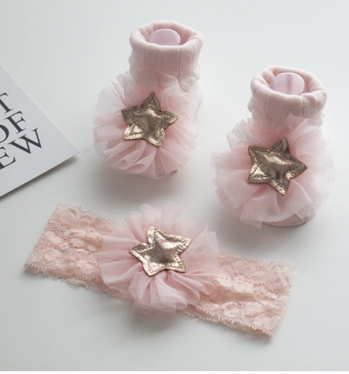 Baby Headband Socks Set