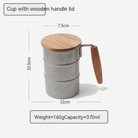 Creative Outdoor Mug Made Of 304 Stainless Steel With A Lid