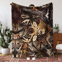 Printed Flannel Blanket Thick Double-layer Blanket Air Conditioning Blanket