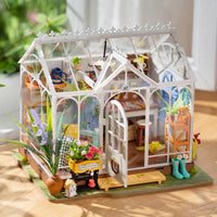 Rolife Mengyu Flower Minature House DIY Building Toys With LED Light For Gifts