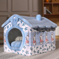 Removable And Washable Small Dog Cat Closed Dog House