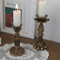 Golden Candle Holder