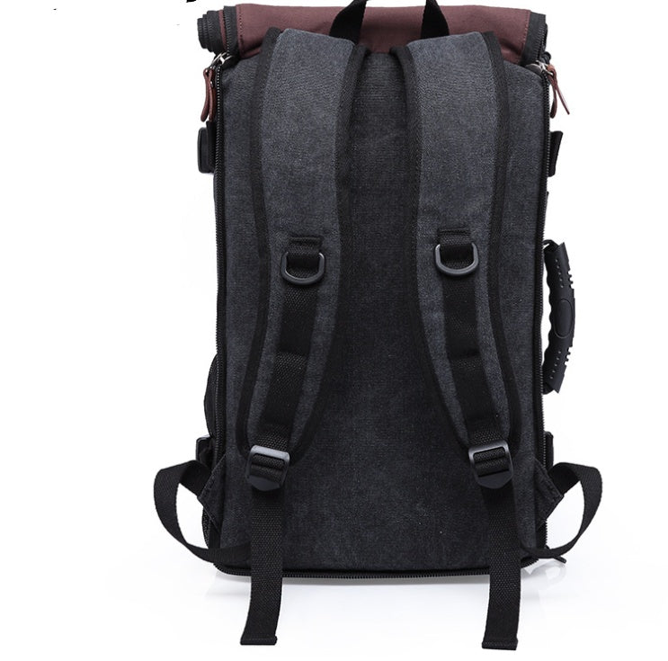 Retro Casual Large Capacity Backpack Men's Backpack Multifunction Travel Casual Backpack