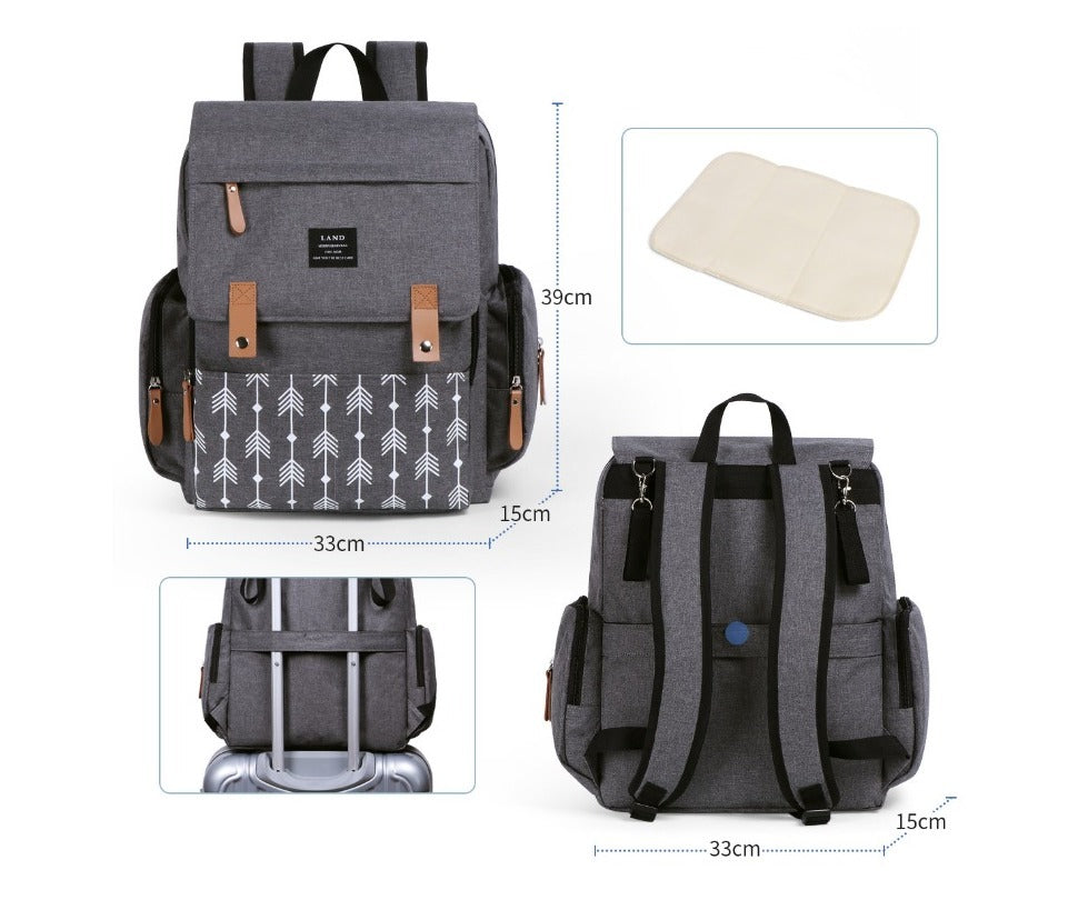 LAND Mommy Diaper Bag Backpack