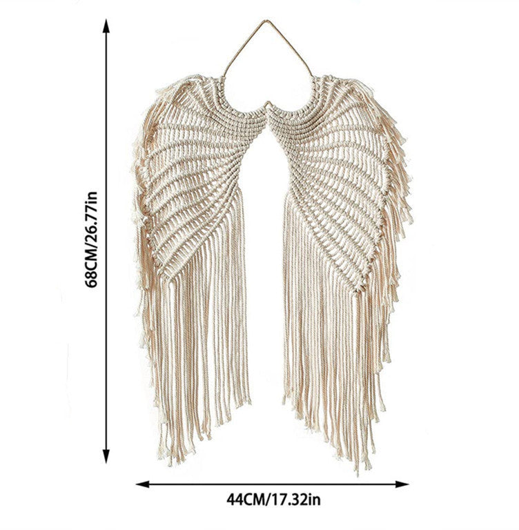 Bohemian Angel Wings Woven Wall Tapestry