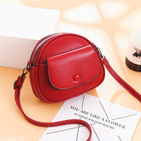 PU shoulder bag retro messenger bag