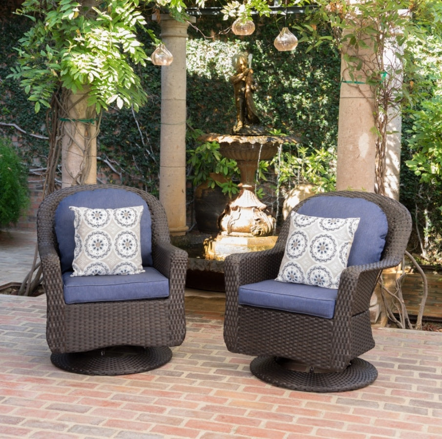 LIAM SWIVEL CLUB CHAIR  Set Of 2