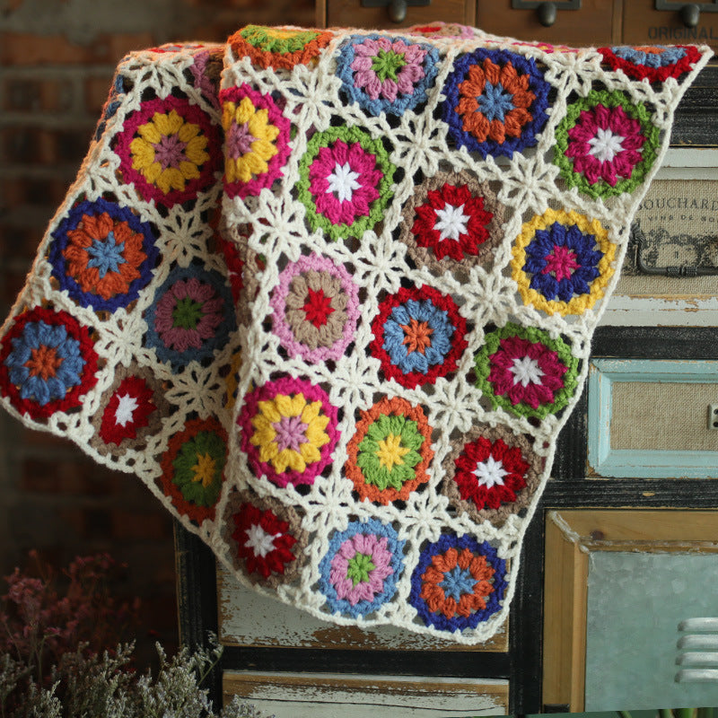 Round Core Blanket 12060 Liangben Crochet Crocheted Crocheted Blanket