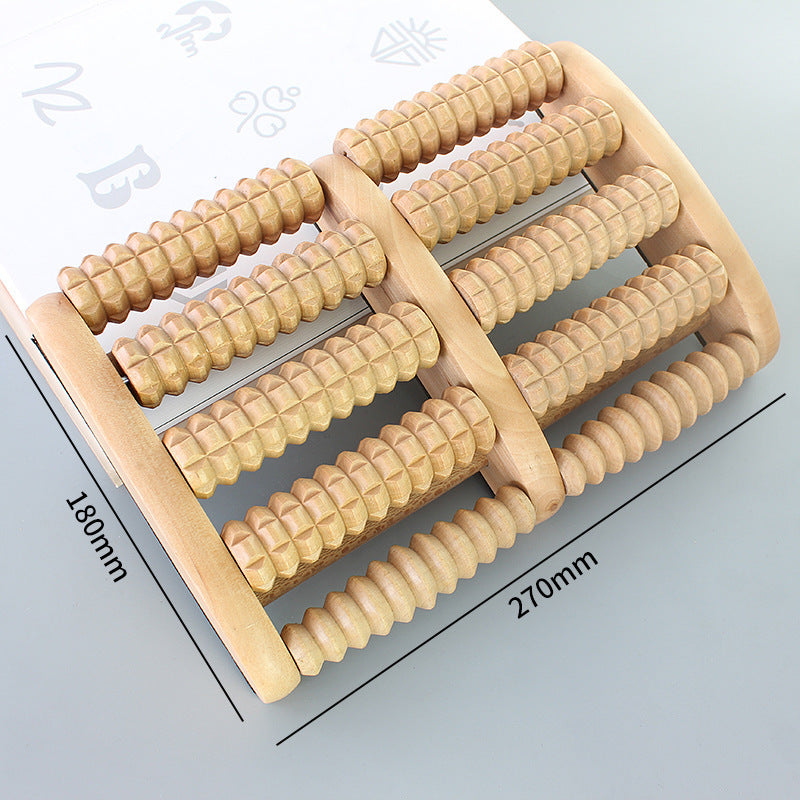 Thickened Wooden Foot Massager Wooden Roller Type