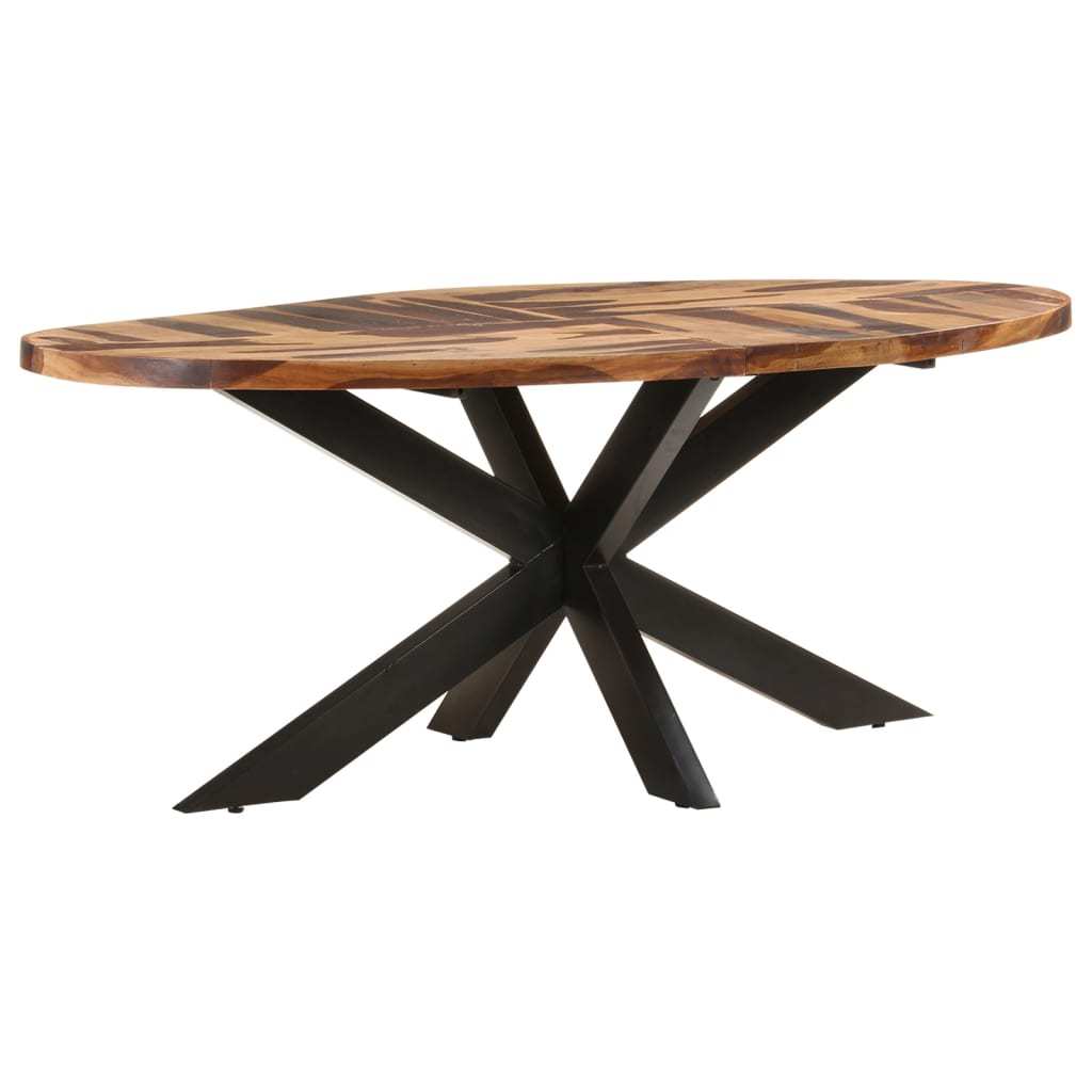 vidaXL Dining Table Oval 78.7"x39.4"x29.5" Acacia Wood